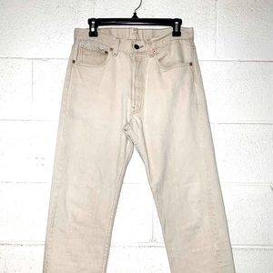 Mens vintage cream Levi’s